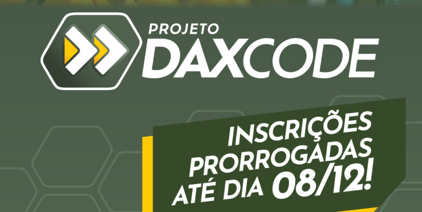 Inscrições Prorrogadas para Projeto DAX Code