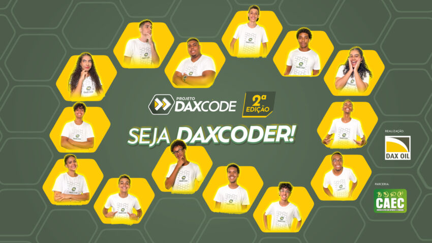 Inscrições abertas para a 2ª edição do           Projeto DAX Code